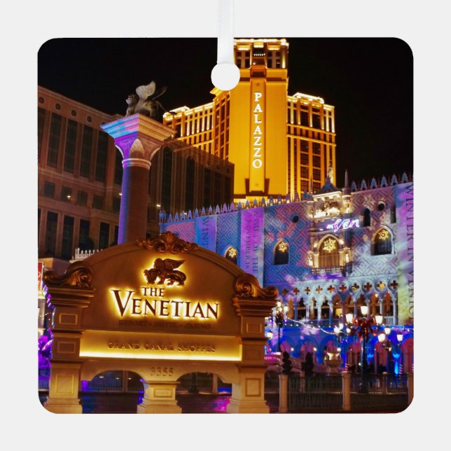 Adorno Metálico Luces nocturnas decorativas venecianas de Las Vega (Anverso)