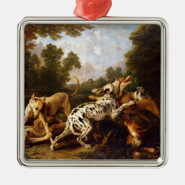 Adorno Metálico Lucha contra los perros (por Frans Snyders) (Frente)