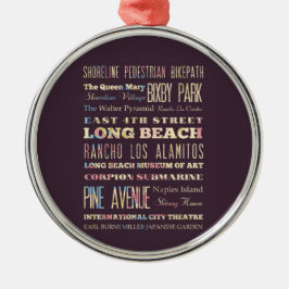 Adorno Metálico Lugares famosos de Long Beach, California