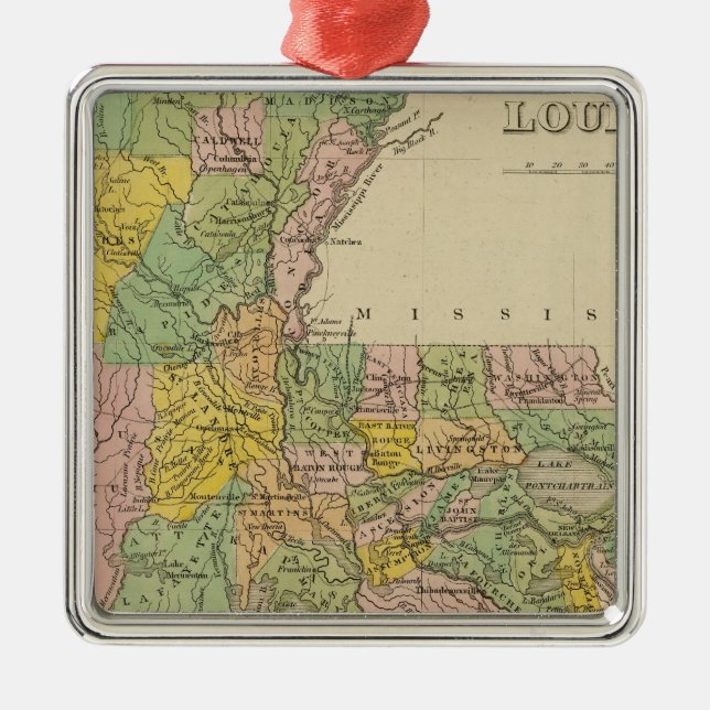 Adorno Metálico Luisiana 4 (Frente)