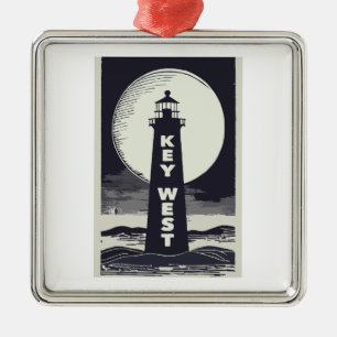 Adorno Metálico Luna de Faro Key West