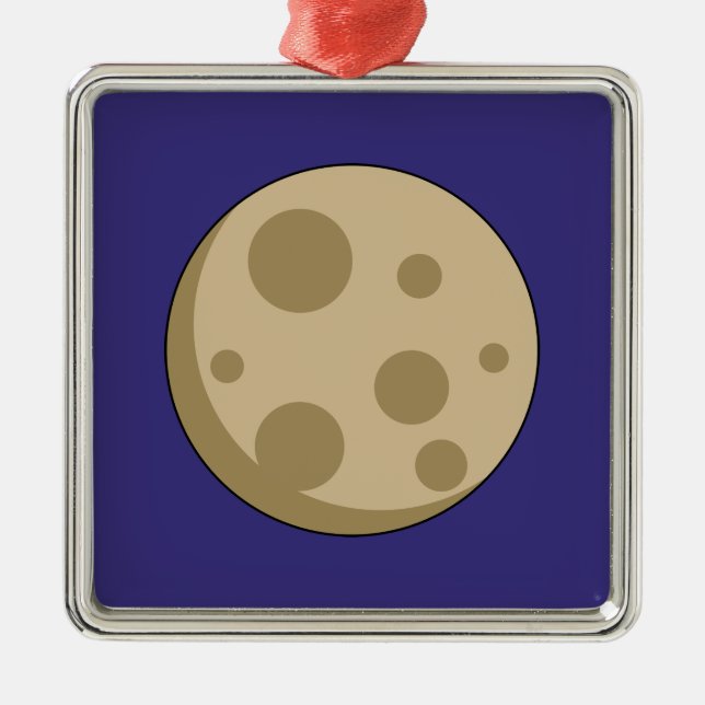 Adorno Metálico Luna llena (Frente)