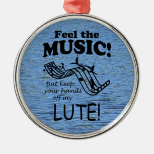 Adorno Metálico Lute Siente La Música