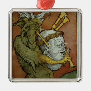 Adorno Metálico Luther como las gaitas del diablo, c.1535