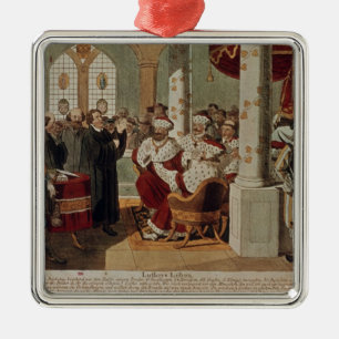 Adorno Metálico Luther en la dieta de gusanos