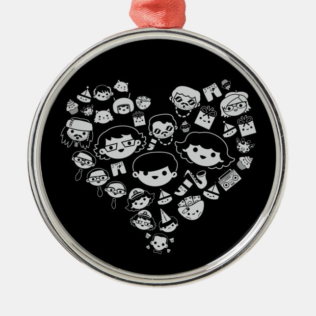 Adorno Metálico Luv 2 (Frente)