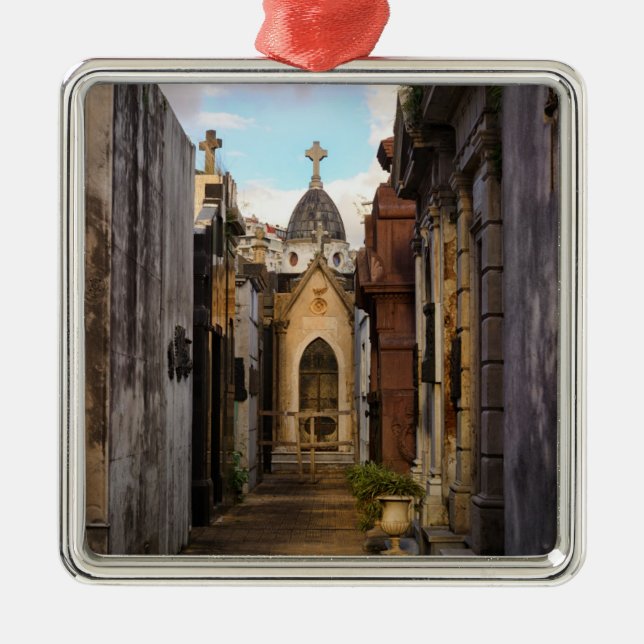 Adorno Metálico Luz de la tarde en el cementerio de Recoleta (Frente)