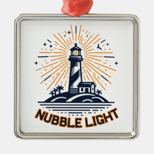 Adorno Metálico Luz de Nubble Maine Amanecer