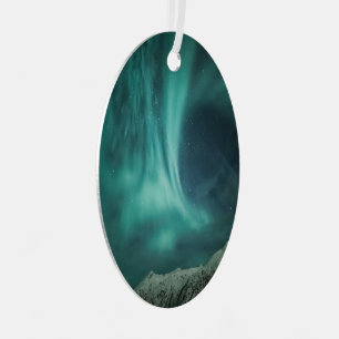 Adorno Metálico Luz del Norte Noruega