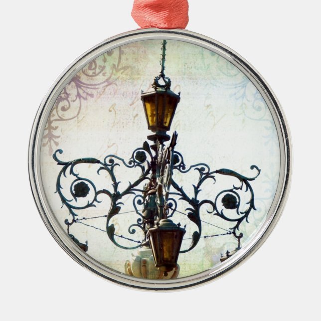 Adorno Metálico Luz Plaza 4 (Frente)