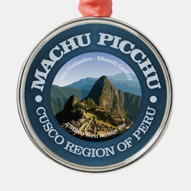 Adorno Metálico Machu Picchu (Frente)