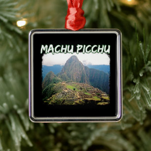 Adorno Metálico Machu Picchu Perú - Montaña Huayna Picchu