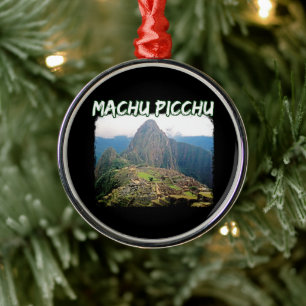Adorno Metálico Machu Picchu Perú - Montaña Huayna Picchu