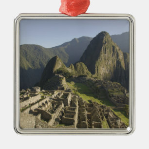 Adorno Metálico Machu Picchu, ruinas de ciudad inca, Perú.