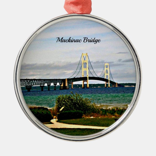 Adorno Metálico Mackinac Bridge, Mackinac Island (Frente)