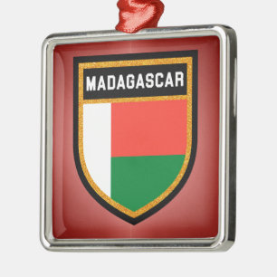 Adorno Metálico Madagascar Flag