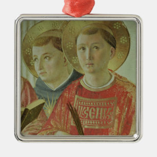 Adorno Metálico Madonna de la Sombra, detalle de Santo Tomás