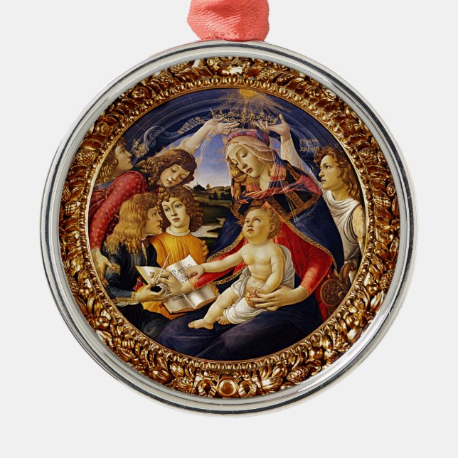 Adorno Metálico Madonna del Magnificat (Frente)