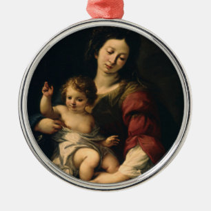 Adorno Metálico Madonna y niño