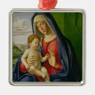 Adorno Metálico Madonna y niño, años 1490