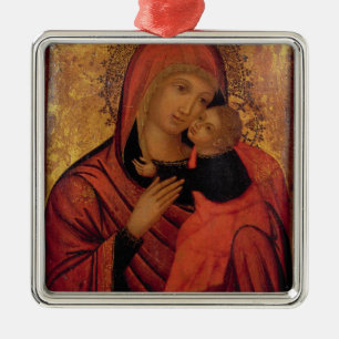 Adorno Metálico Madonna y niño, c.1650 (el panel)