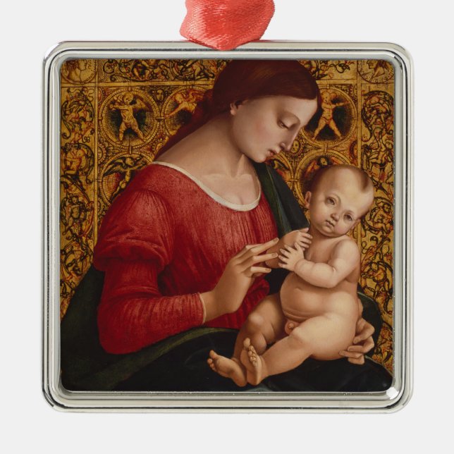 Adorno Metálico Madonna y niño, circa 1505-07 (Frente)