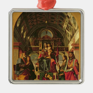 Adorno Metálico Madonna y niño con los santos, 1499