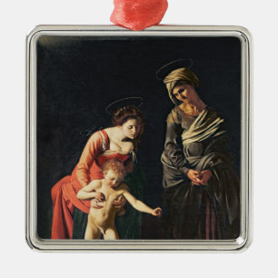 Adorno Metálico Madonna y niño con serpiente, 1605