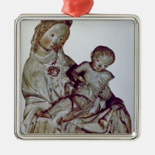 Adorno Metálico Madonna y niño, conocidos como el Krumauer