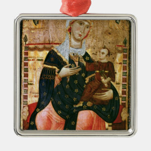 Adorno Metálico Madonna y niño Enthroned, c.1260