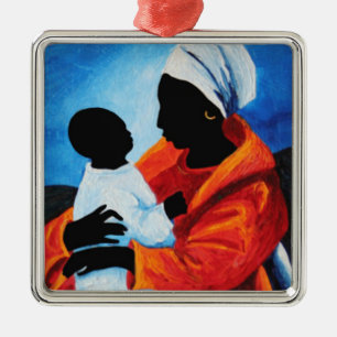 Adorno Metálico Madonna y niño - primeras palabras 2008