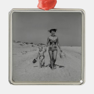 Adorno Metálico Madre e hijo