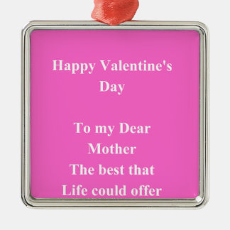 Adorno Metálico Madre El día de San Valentín