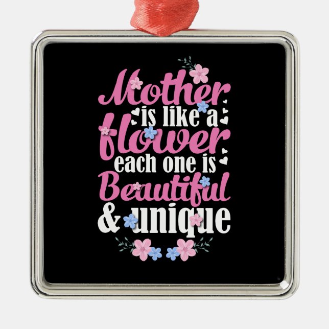 Adorno Metálico Madre Hermosa Y Única (Frente)