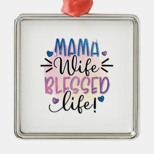 Adorno Metálico Madre Regalo Mamá Esposa Bendición Vida