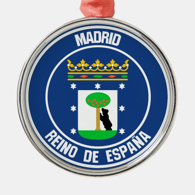Adorno Metálico Madrid Round Emblem (Frente)