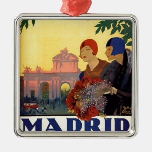 Adorno Metálico Madrid Temporada de Primavera - poster del arte