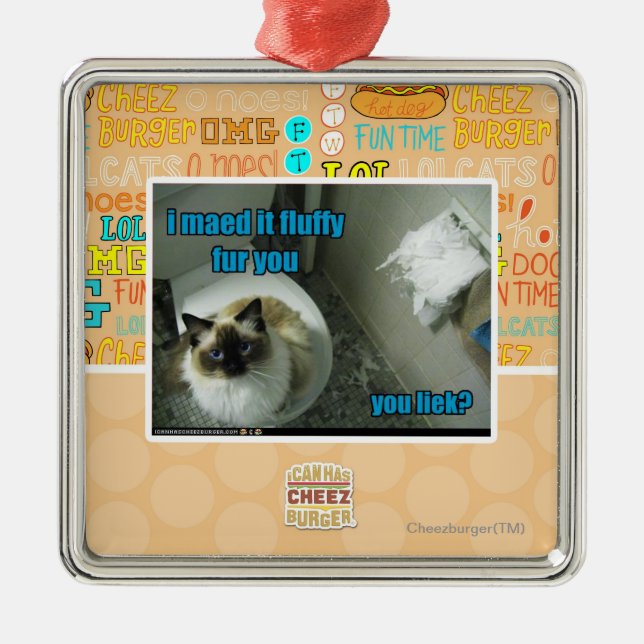 Adorno Metálico Maed lo piel mullida usted (Frente)