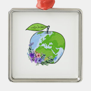 Adorno Metálico Maestra de Apple