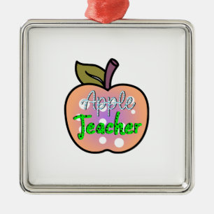 Adorno Metálico Maestra de Apple