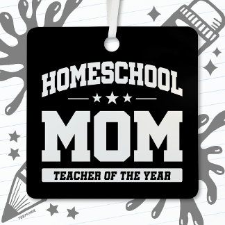 Adorno Metálico Maestra de escuela primaria, mamá