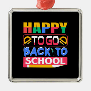 Adorno Metálico Maestra Feliz De Volver A La Escuela