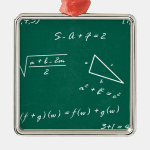 Adorno Metálico maestro de matemáticas algebra geek