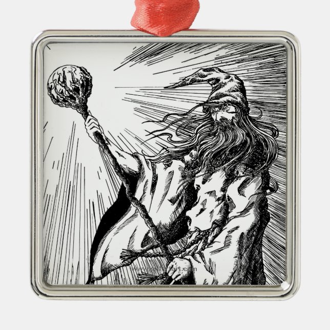 Adorno Metálico Mago (Frente)