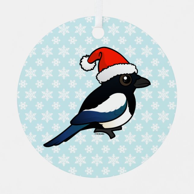 Adorno Metálico Magpie Santa (Anverso)