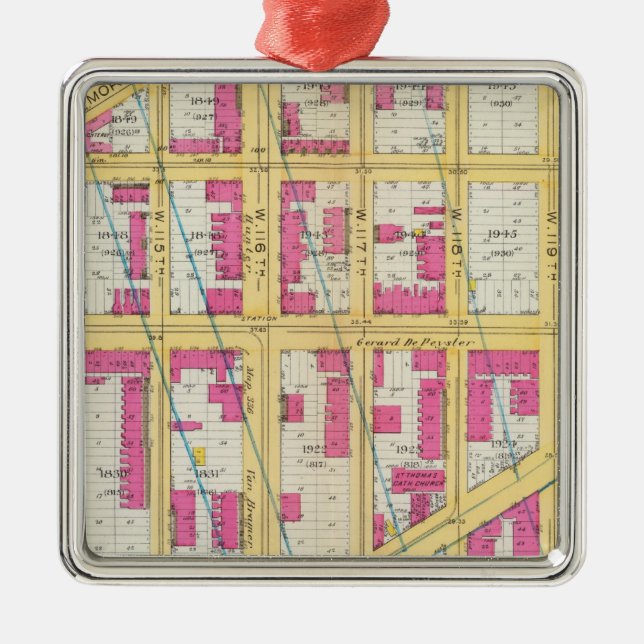 Adorno Metálico Mahattan, Nueva York 11 (Frente)