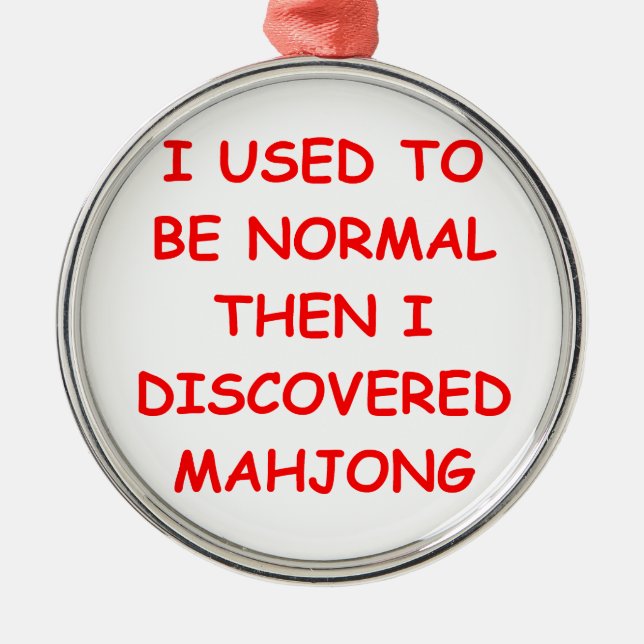 Adorno Metálico mahjong (Frente)