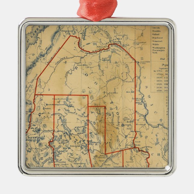 Adorno Metálico Maine 18 (Frente)