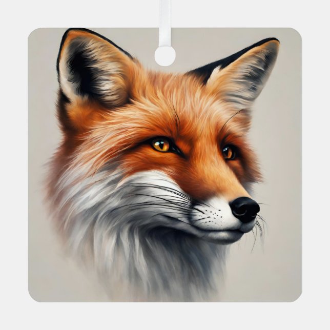 Adorno Metálico Majestic Fox (Anverso)