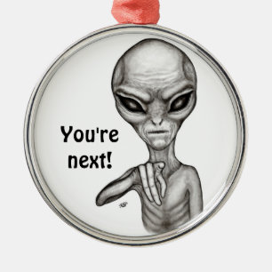 Adorno Metálico ¡Mala Alien, eres la siguiente!
